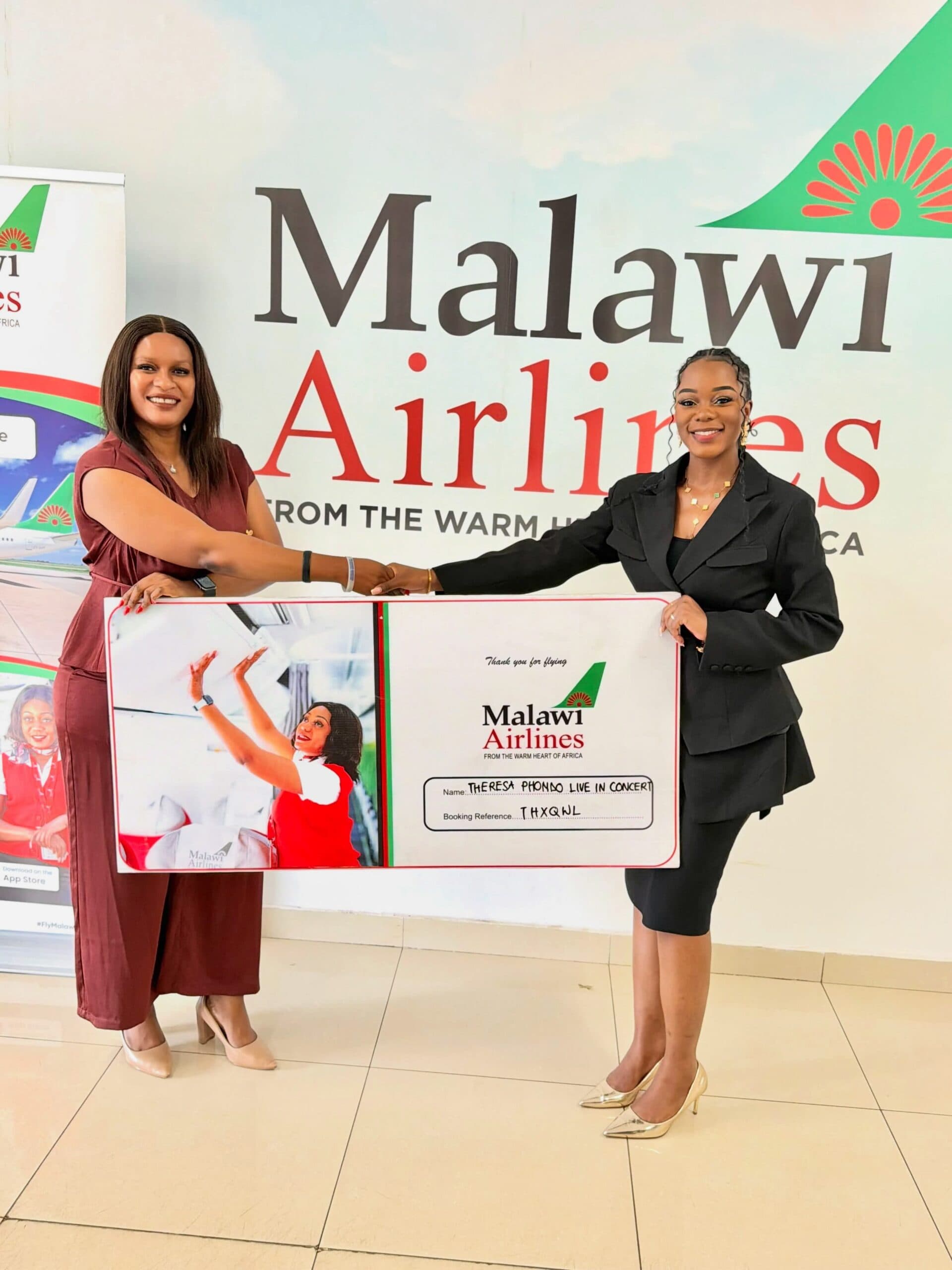 Flying high: Malawi Airlines backs Theresa Phondo's Lilongwe concert with free flights for star guests