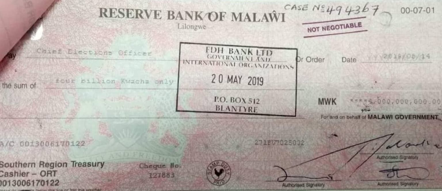 Malawi's cheques to be axed for good as Reserve Bank announces final deadline: March 2027